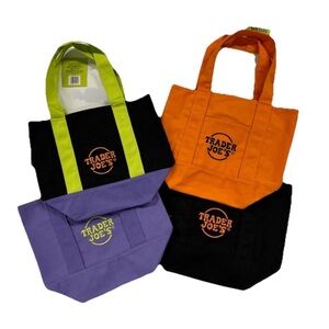 ****SOLD*** Trader Joe's Tote Bag Set - Black, Orange, Purple, Green
*SOLD*
